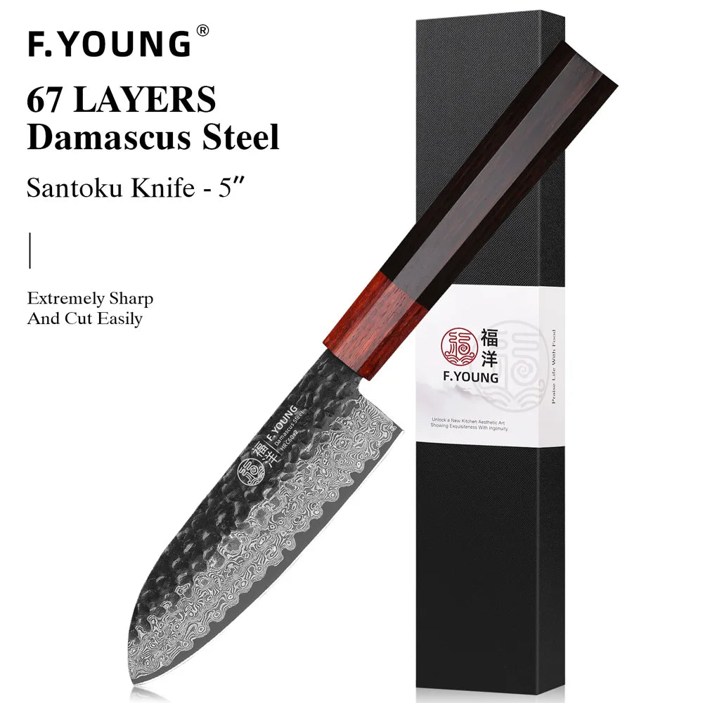 F.YOUNG Japanese Damascus Professional Kitchen Knives