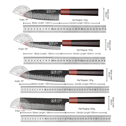 F.YOUNG Japanese Damascus Professional Kitchen Knives