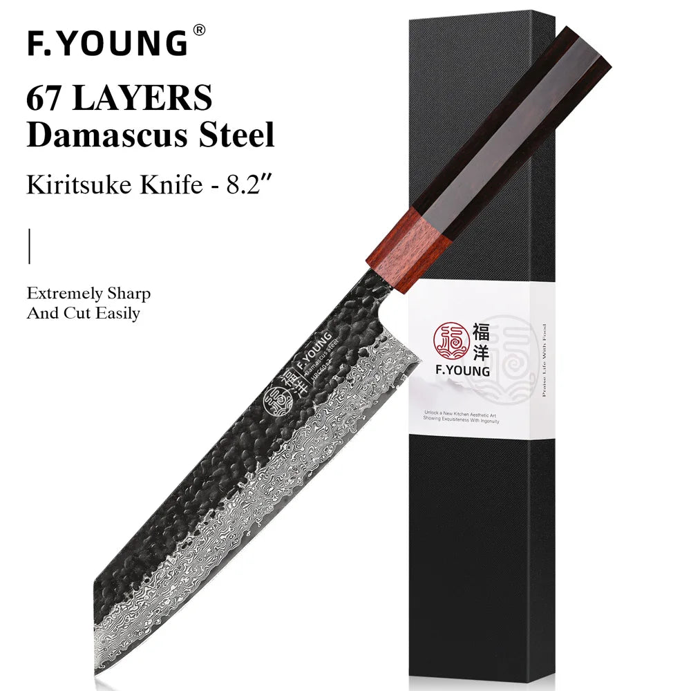 F.YOUNG Japanese Damascus Professional Kitchen Knives