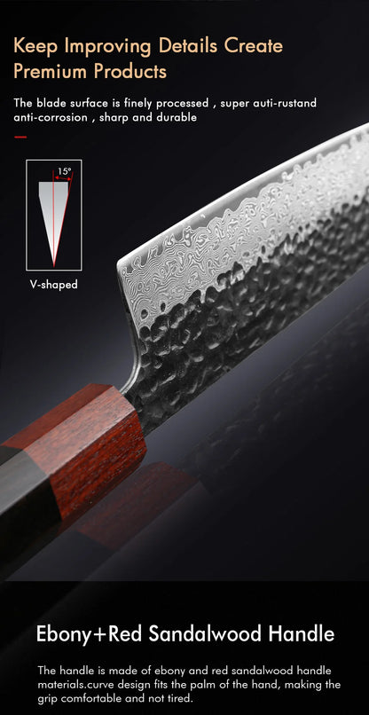 F.YOUNG Japanese Damascus Professional Kitchen Knives