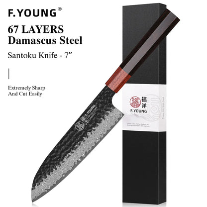 F.YOUNG Japanese Damascus Professional Kitchen Knives