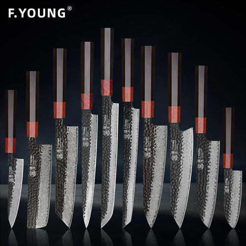 F.YOUNG Japanese Damascus Professional Kitchen Knives