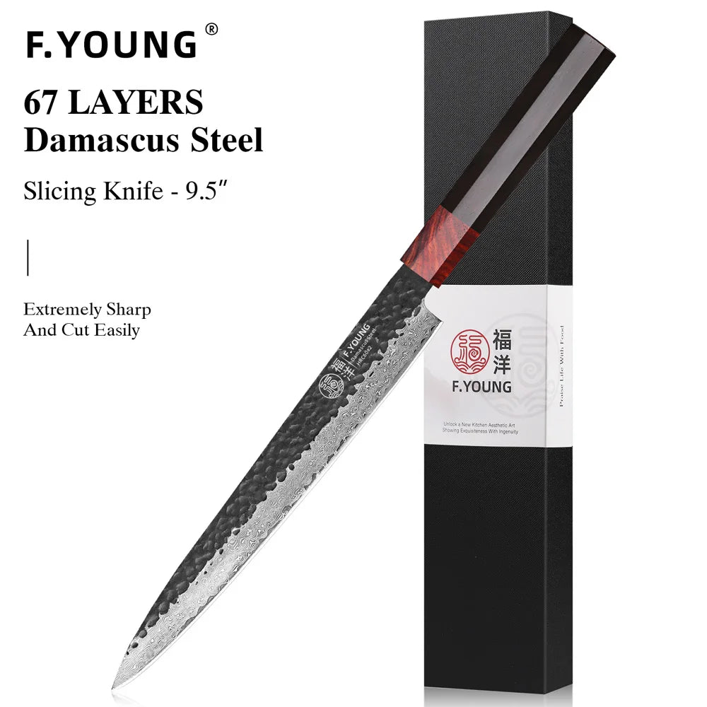 F.YOUNG Japanese Damascus Professional Kitchen Knives