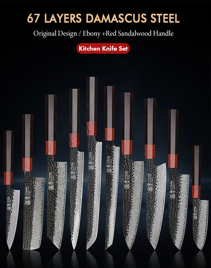 F.YOUNG Japanese Damascus Professional Kitchen Knives