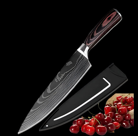 Professional Damascus Kitchen Knives (Carbon)