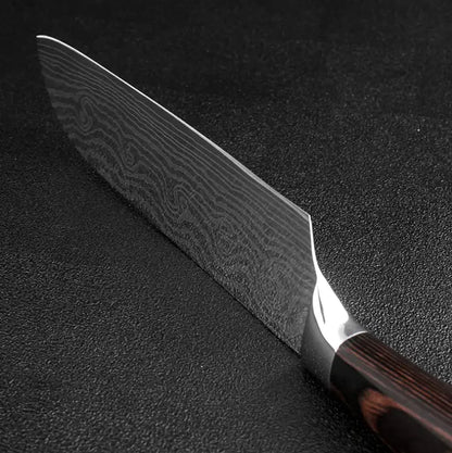 Professional Damascus Kitchen Knives (Carbon)