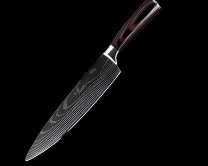 Professional Damascus Kitchen Knives (Carbon)