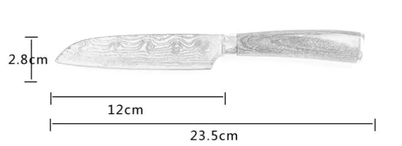 Professional Damascus Kitchen Knives (Carbon)